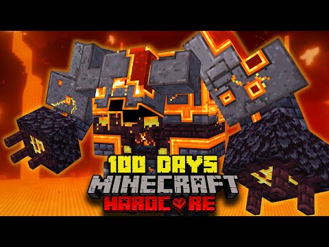 100 Days in the Nightmare Nether in Hardcore Minecraft
