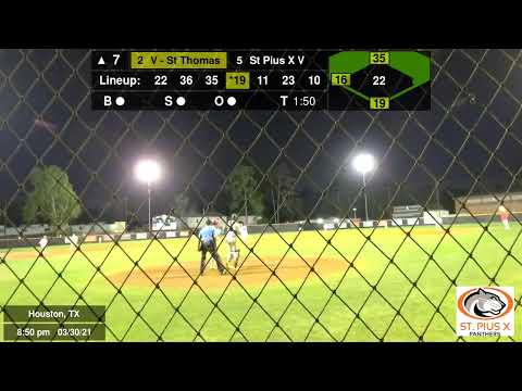 V - St Thomas - 2021  vs  V - St Pius X - 2021 (2021.03.30)