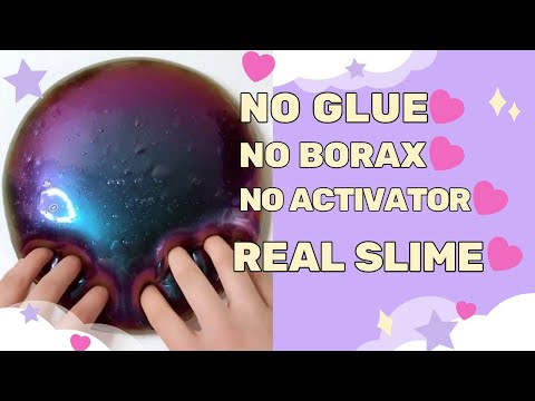 How To Make A ❌No Glue ,❌No Borax Slime / Homemade Diy Slime without❌ glue, ❌borax , ❌activator !!?