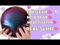 How To Make A No Glue No Borax Slime Homemade Diy Slime Without Glue Borax Activator