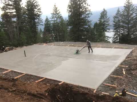 Time-lapse video of monolithic slab pour. Now the real work begins!