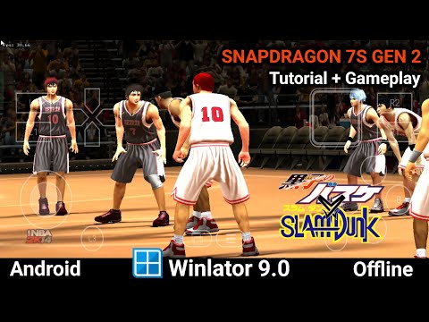 NBA 2K14 Kuroko vs Slam Dunk ft. Dear Boys MOD on Android | Winlator 9.0 Amod2 Tutorial + Gameplay