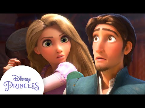 Rapunzel Meets Flynn Rider for the First Time | Tangled