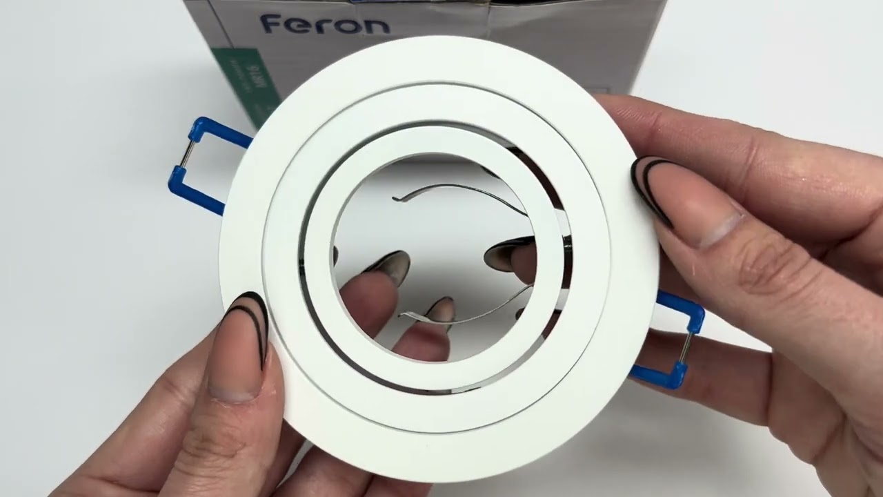 Врізний точковий світильник FERON DL6210 білий 01801