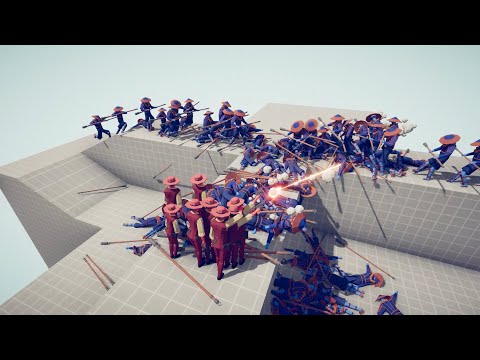 8x Quick Draw Vs 100x Melee Units | TABS