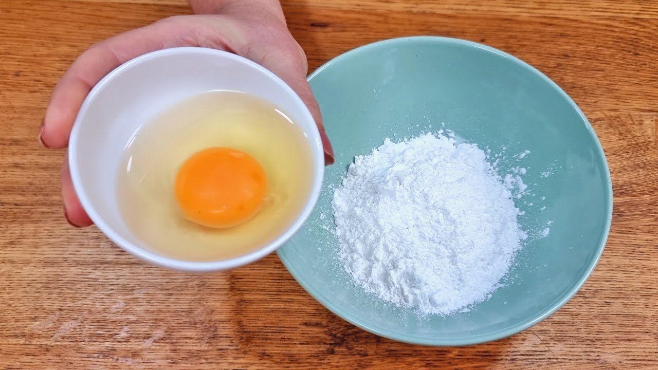 NÃO COMA PÃO, MISTURE OVO CRU COM POLVILHO e você vai VICIAR nessa DELÍCIA!