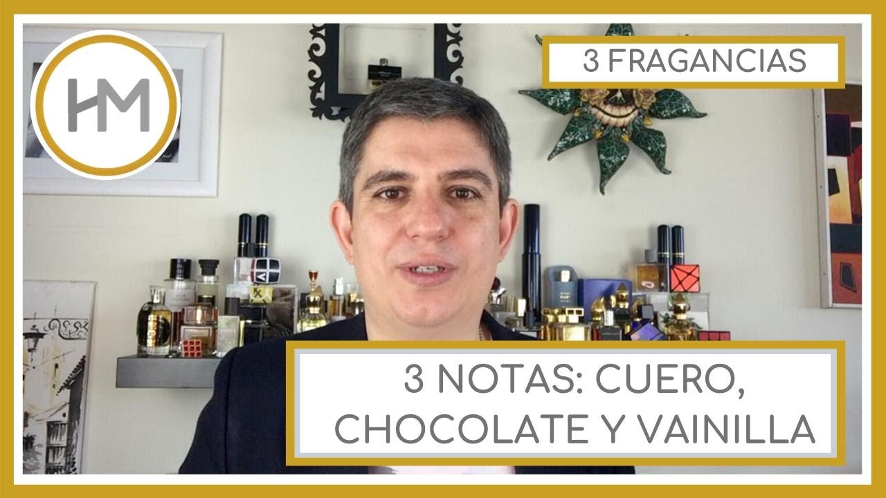 3 FRAGANCIAS PARA 3 NOTAS. CHOCOLATE, CUERO Y VAINILLA. ESPAÑOL