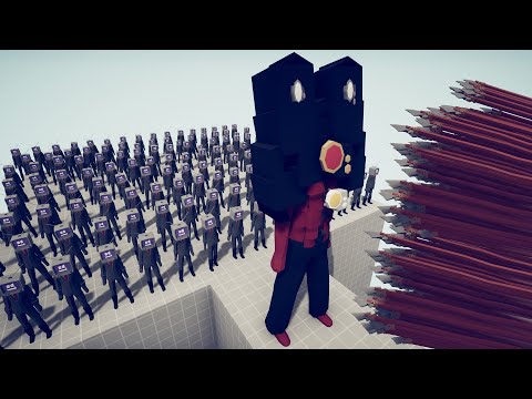 100x TV MAN + GIANT SPEAKERMAN vs EVERY GOD | Totally Accurate Battle Simulator TABS