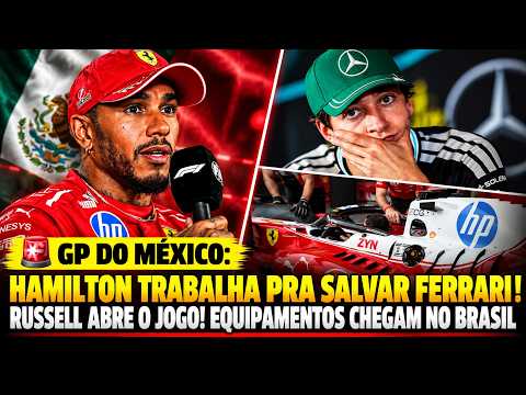 HAMILTON TRABALHA PRA SALVAR FERRARI! RUSSELL ABRE O JOGO E EQUIPAMENTOS CHEGA NO GP DO BRASIL
