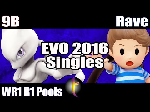 EVO 2016 Singles: SSB Wii U - WR1 R1 Pools - 9B vs Rave