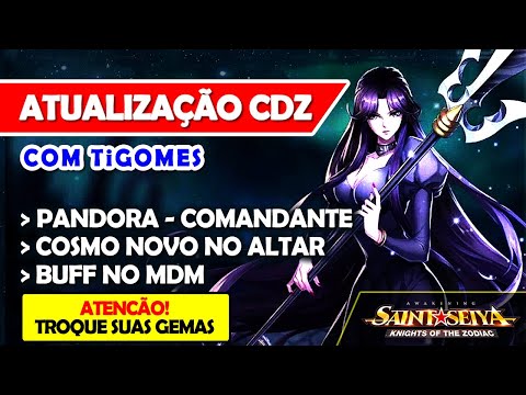 Atualização CDZ! - Pandora - Comandante,  Cosmo novo no altar e mais - Saint Seiya Awakening