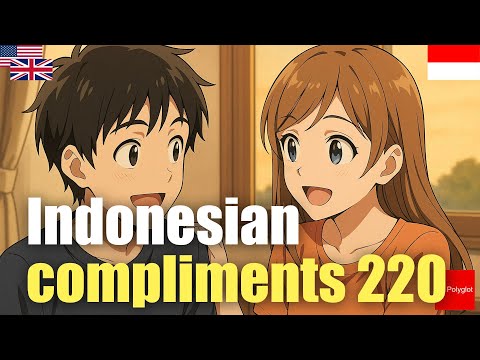 Indonesian compliments 220 | Passive listening | Must-Know | with hiragana