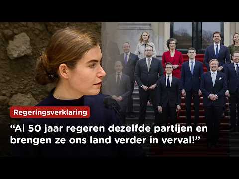 "Afbraak Nederland komt steeds door dezelfde partijen" Lidewij de Vos (FVD) over regeringsverklaring