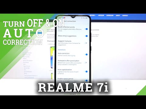 How to Enter Text Correction Options in REALME 7i – Find Keyboard Settings