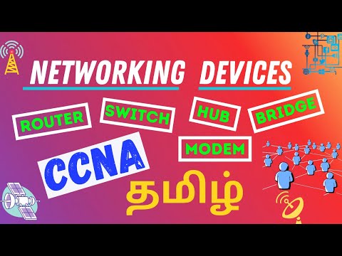 Network Devices in Tamil Explained || Switch, Bridge, Hub, Router, Modem || CCNA Tamil