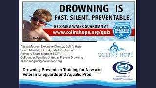 Drowning Prevention Training for New and Veteran Lifeguards and Aquatic Pros