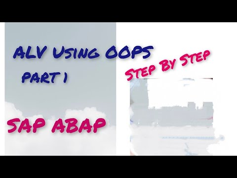 Alv Using Oops Object Oriented Part 1 Intro