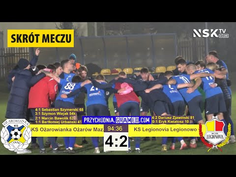 GRAMED [skrót meczu] KS Ożarowianka Ożarów Maz. - KS Legionovia Legionowo 4:2 (1:1) 2025-11-08 18:30