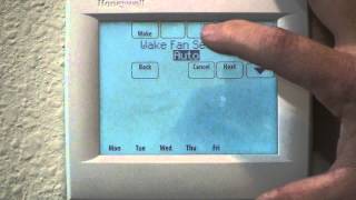 How to program All-New VisionPRO 8000 w/RedLINK & IAQ Contacts, Programmable Thermostat
