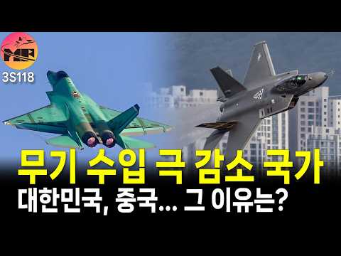 SIPRI, 대한민국 중국 기술력 약진으로 무기 수입 감소