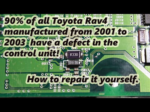 Repair ECU Toyota RAV4 manufactured from 2001 to 2003.90% of all Toyota Rav4 have a defect ECU.