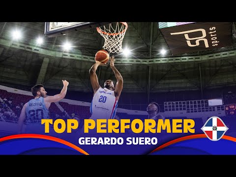 Gerardo Suero 🇩🇴 sparks DR to triumph over Argentina | 20 PTS, 4 REB | #FIBAWC 2023 Qualifiers