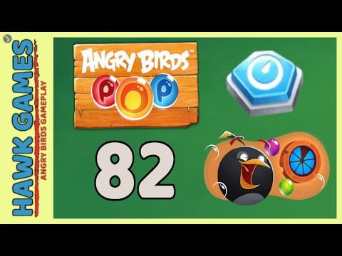 Angry Birds Stella POP Bubble Shooter Level 82 - Walkthrough, No Boosters