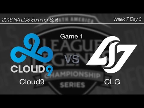 [ Cloud9 vs CLG ] Game 1 2016 NA LCS Summer Week 7 Day 3 160718