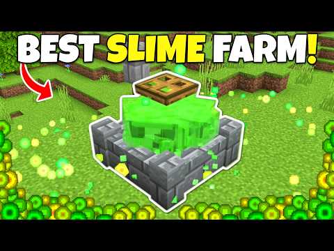 (Broken) The BEST SLIME FARM in Minecraft! 2,000+ Slime/Minute! Minecraft Bedrock Edition Tutorial
