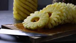 How to cut a pineapple without too much waste