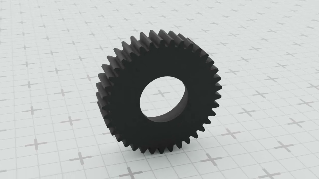 Gear for Electric Bicycle T37 D395 3D Print Model