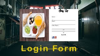 Create Login Form With Html And css Sign Up page Using HTML AND CSS