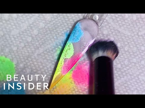 Rainbow-Edge Manicure Adds A Subtle Pop Of Color