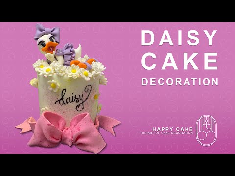 How To Make a Daisy Cake | Disney Cake Decoration | Tutorials by Happycake