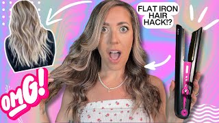 How to Curl Your Hair using a FLAT IRON