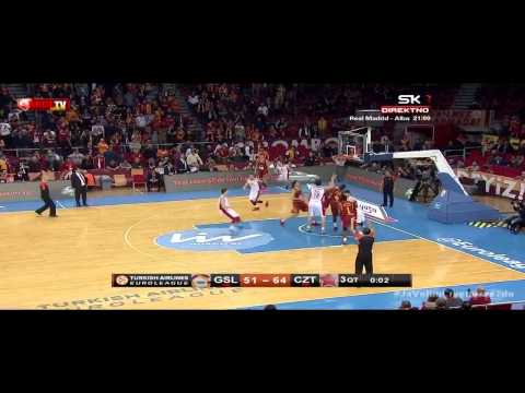 Galatasaraj : Crvena zvezda Telekom 68:91 | Poeni Blažiča [10. kolo Top 16 EL, 12.03.2015.]