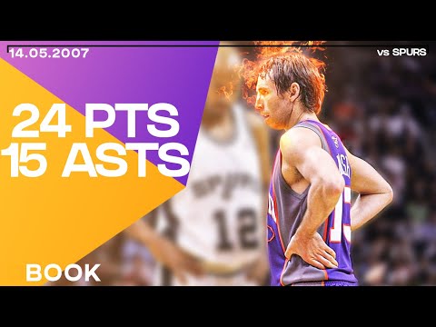 Steve Nash Full Highlights vs San Antonio Spurs ● 2007 WCSF GAME 4 ● 24 PTS & 15 ASTS!