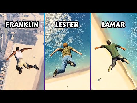 GTA V Characters Falling from the Sky (Brad, Lamar, Franklin & More!)