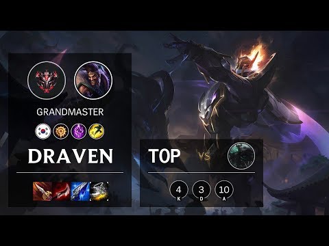Draven Top vs Mordekaiser - KR Grandmaster Patch 10.7