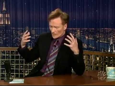 Late Night 'Conan Talks about Johnny Carson 2/1/05