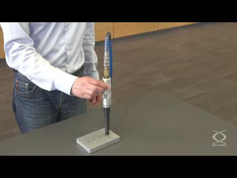 Pneumatic tang break-off tool with thrust trigger type TB-P for HELICOIL® thread inserts