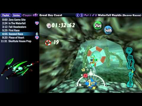 Legend of Zelda Majora's Mask Walkthrough 08 (6/8) "Great Bay Coast: Waterfall Rapids"