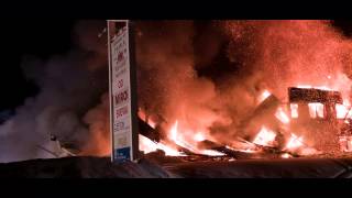 preview picture of video 'Fire in Pajala 2015-02-25.'