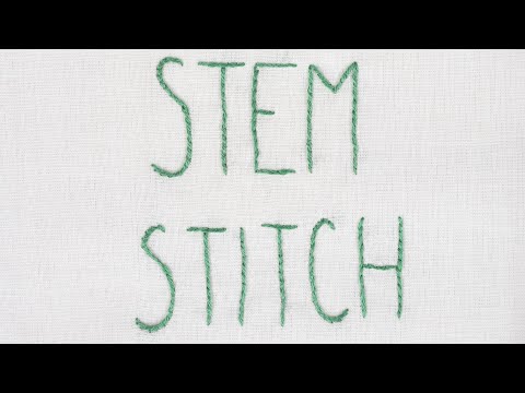 How to Sew a Stem Stitch