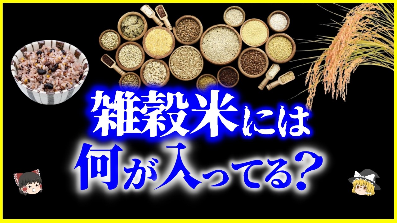 【ゆっくり解説】なぜ雑穀は衰退したのか…「雑穀米」には何が入ってる？を解説/本当に体にいいのか？雑穀米の仕組みと配合の秘密