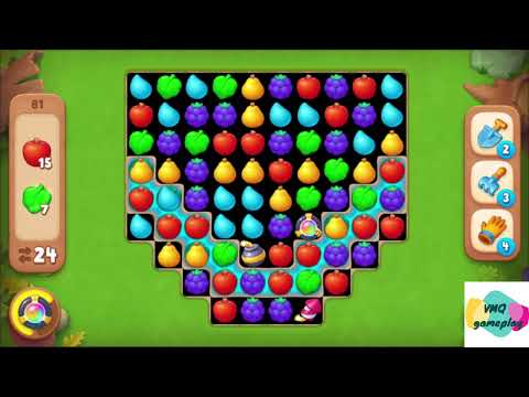 Gardenscapes level 81 gameplay
