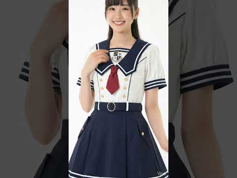 白上衣藍裙連身水手服