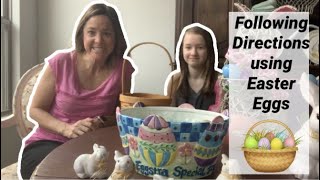 Following Directions For Kids Using Easter Eggs to Work on Speech