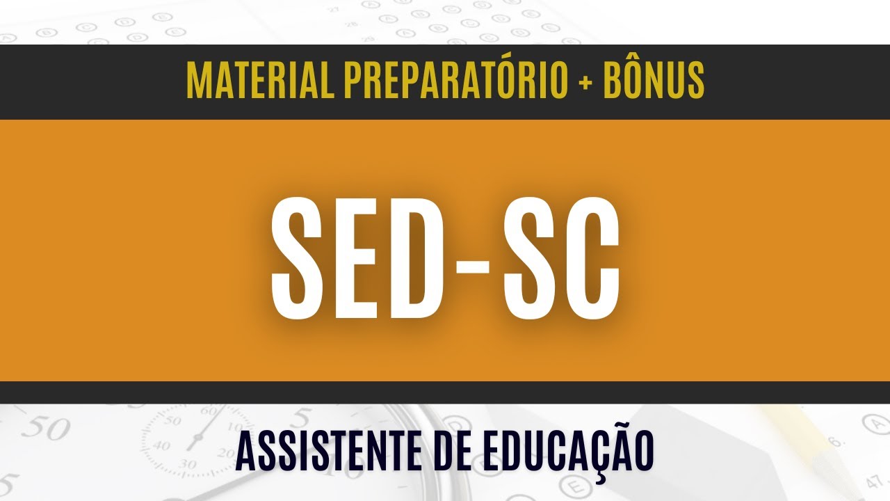 Apostila para  Assistente De Educação (Concurso SED-SC 2024)