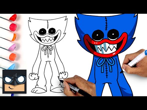 How To Draw Huggy Wuggy | Poppy Playtime (Draw & Color)
